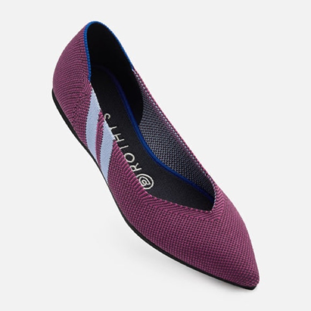 Rothy’s The Point flat Magenta Racing 8.5